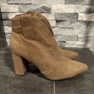 New Pierre Dumas Rhinestone Booties